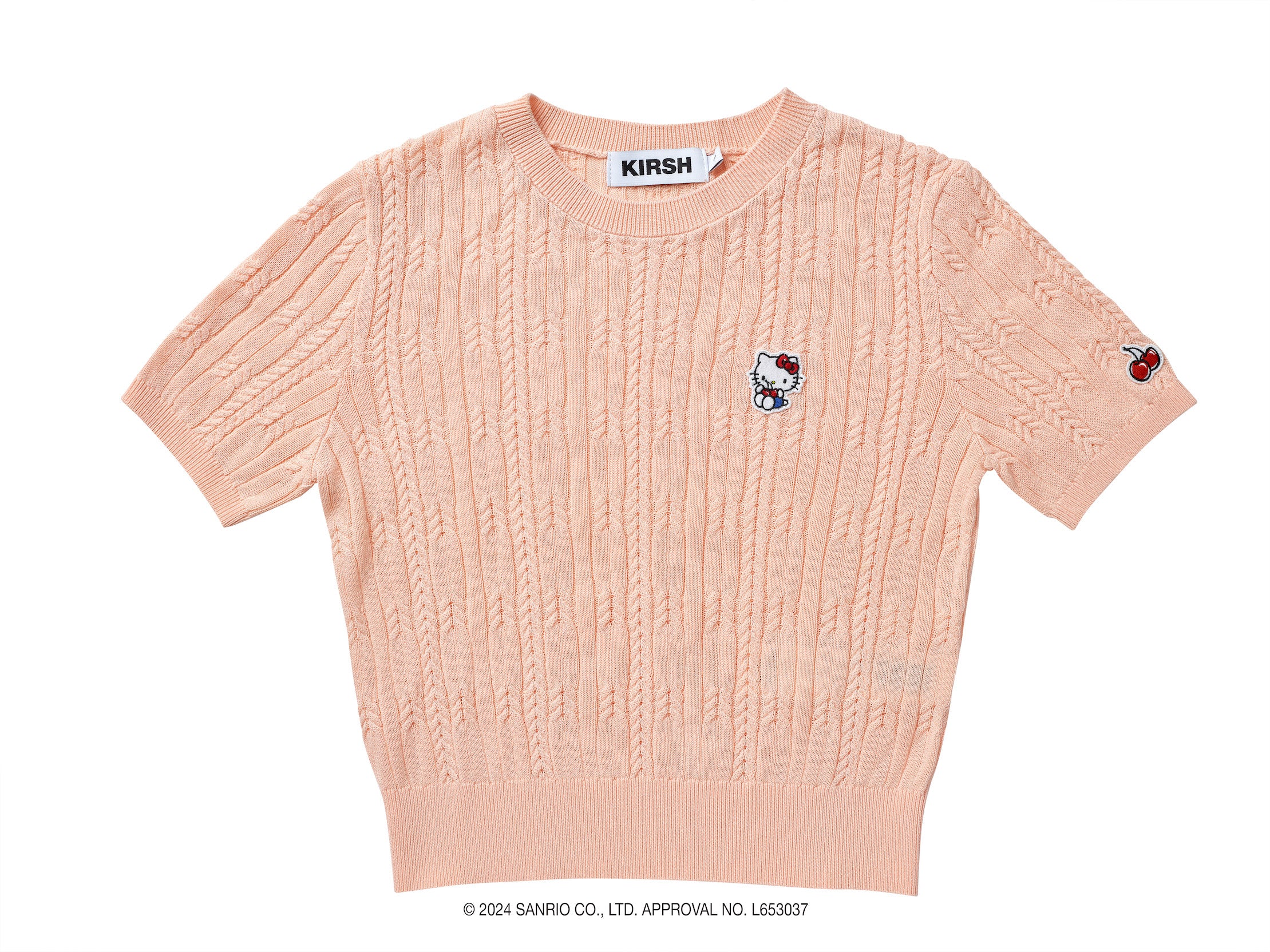 【KIRSH X HELLO KITTY】クロップショートニット【アイボリー】