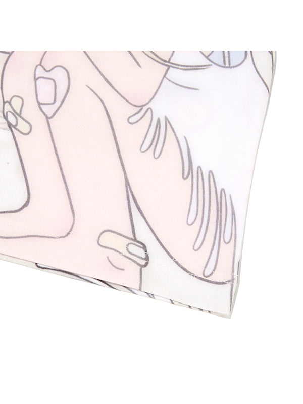 KIRSH X SUNONEBIRD フルプリントスタンダードフィット Tシャツ【ピンク】