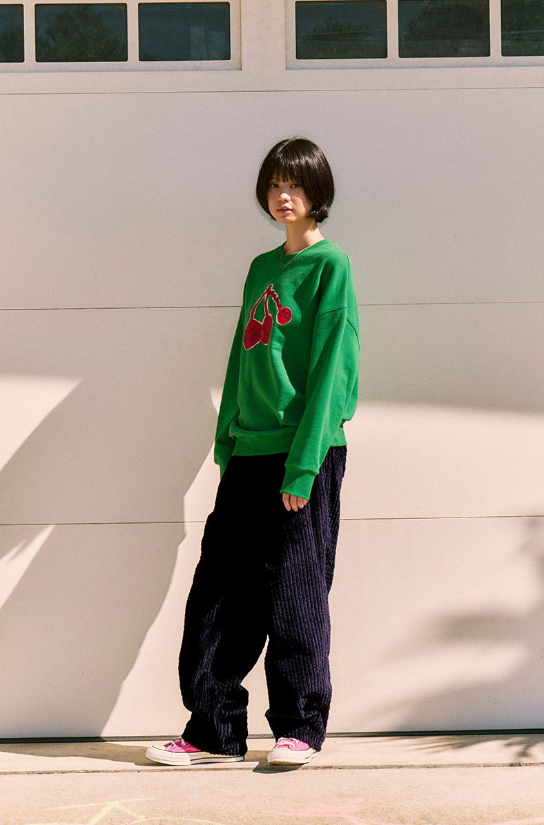 KIRSH X MISAKI KAWAI コーデュロイパンツ【ネイビー】