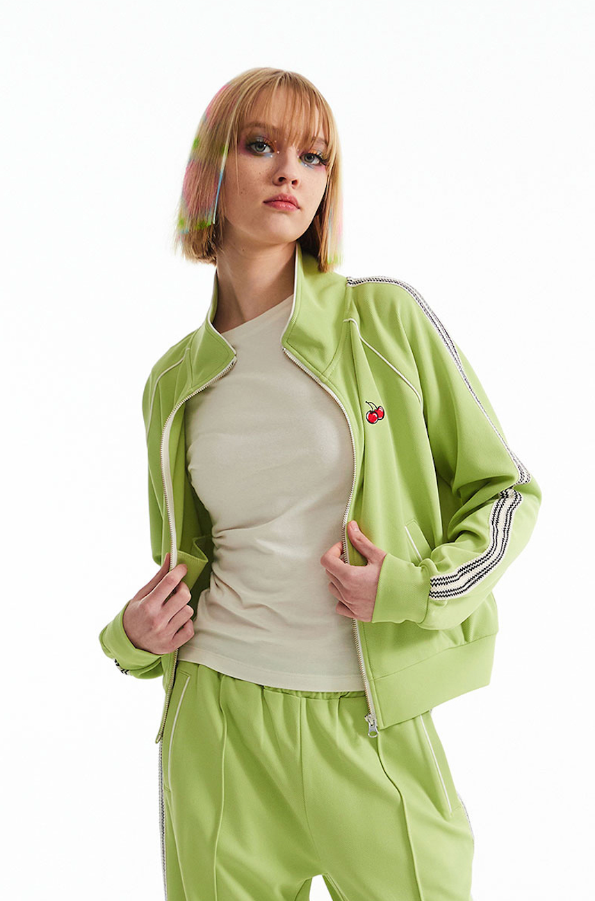 チェリーレーストラッククロップジャンパー【ライム】