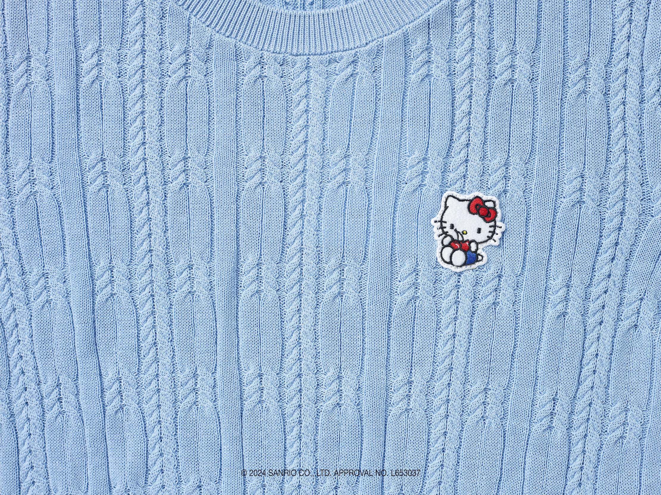 【KIRSH X HELLO KITTY】クロップショートニット【アイボリー】