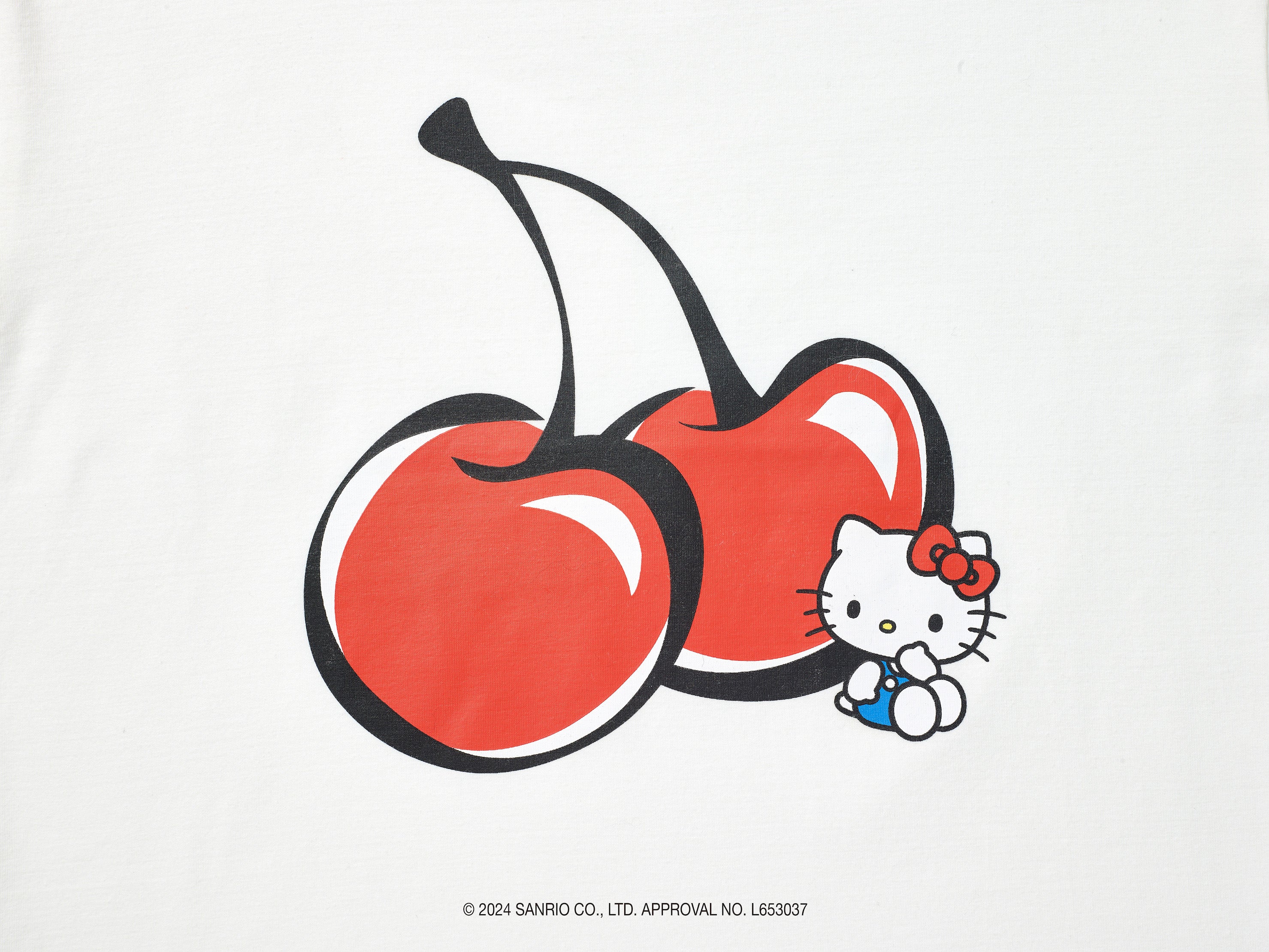 【KIRSH X HELLO KITTY】チェリークロップTシャツ【サーモン】