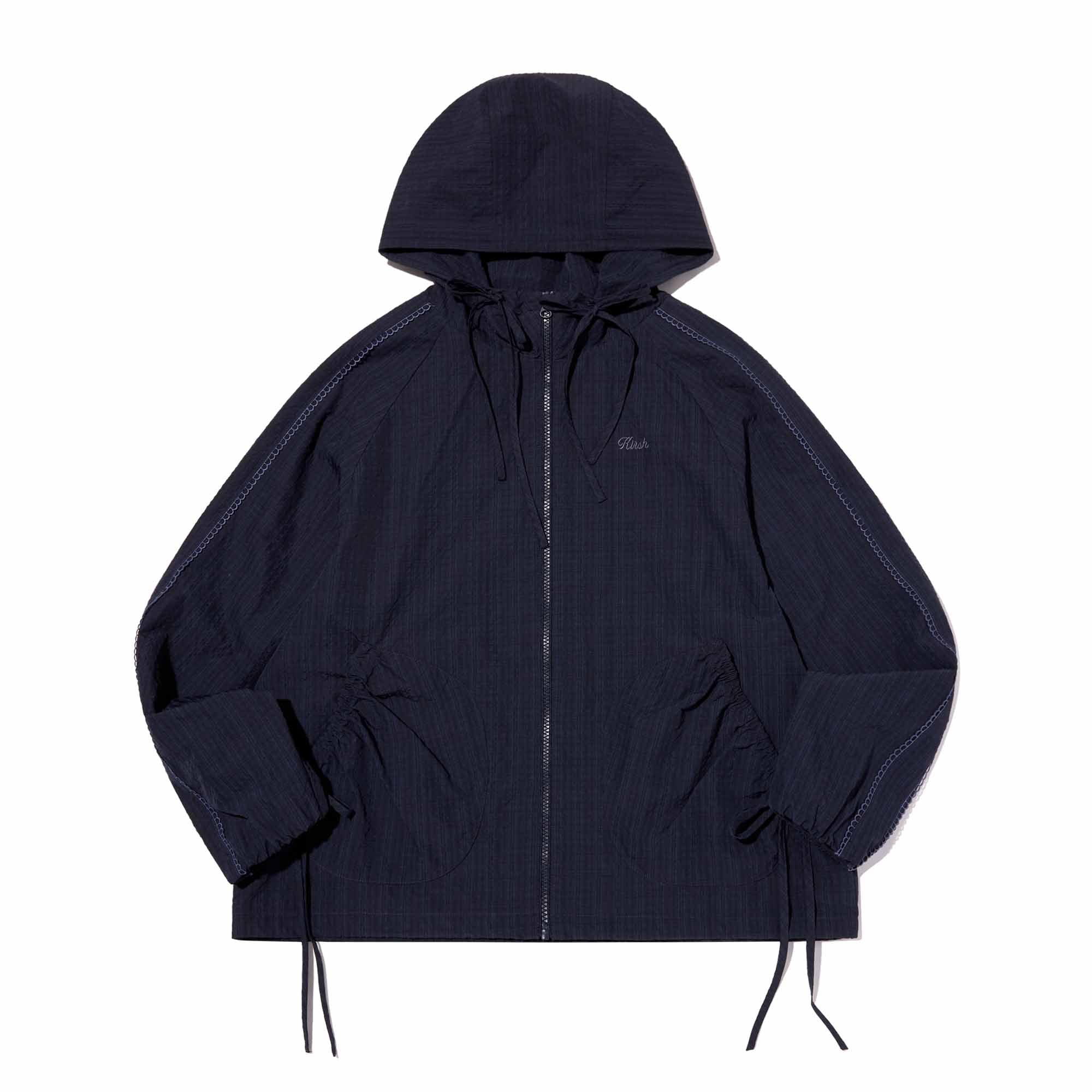 レースポイントルーズフィットウィンドブレーカー【ネイビー】