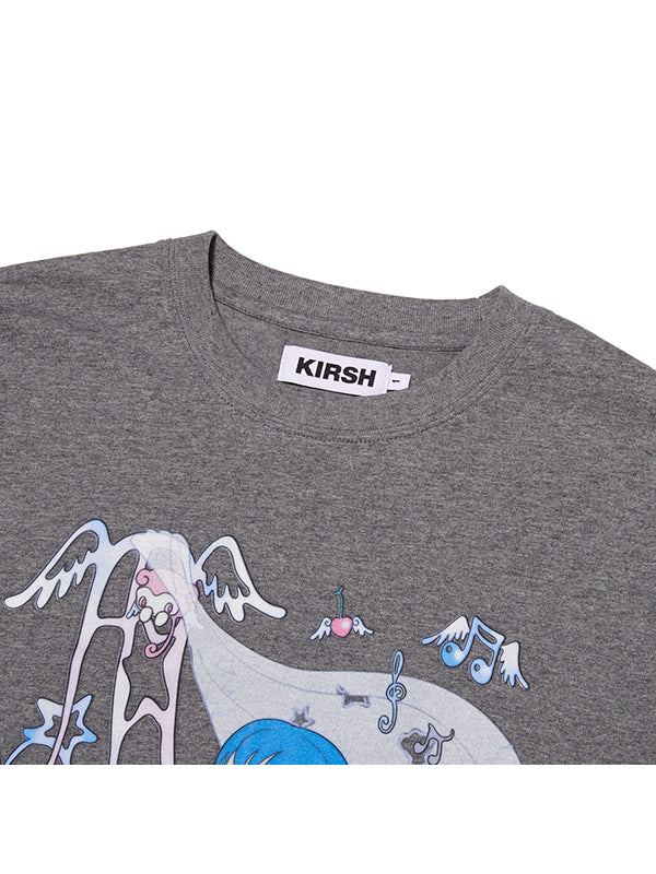 KIRSH X SUNONEBIRD メイングラフィックビックオーバーサイズ Tシャツ【ホワイト】