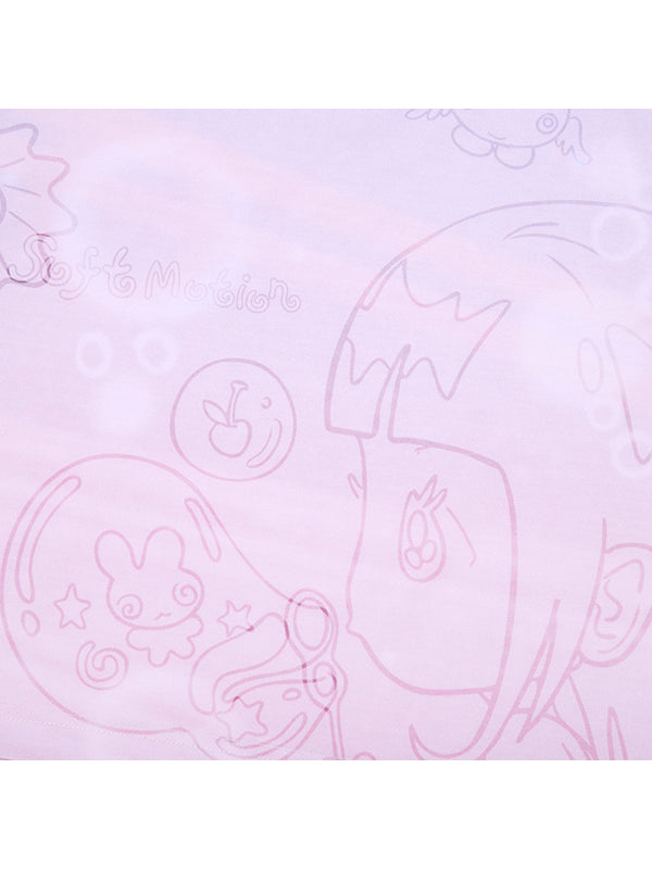 KIRSH X SUNONEBIRD フルプリントスタンダードフィット Tシャツ【ピンク】