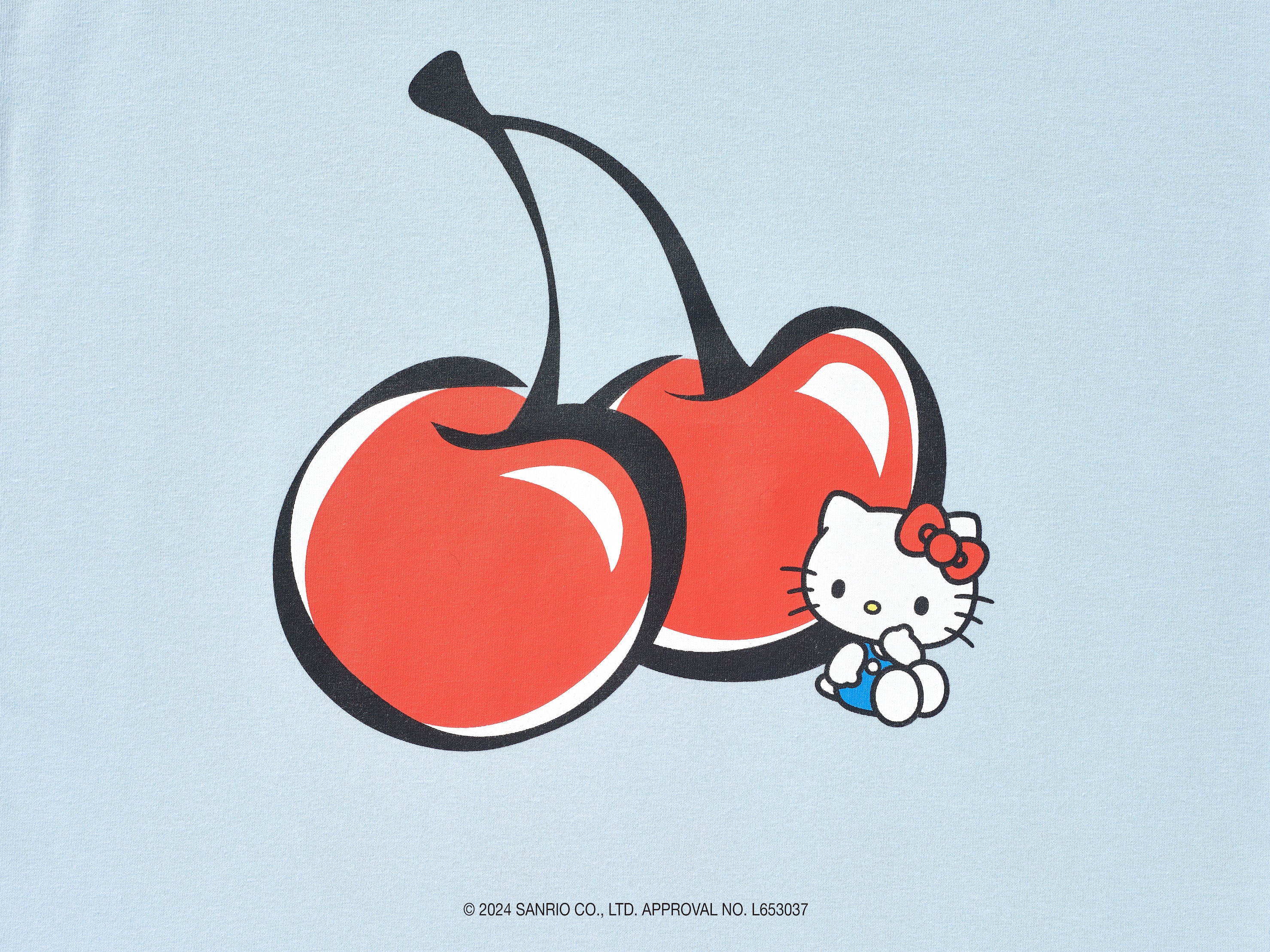 【KIRSH X HELLO KITTY】チェリークロップTシャツ【サーモン】