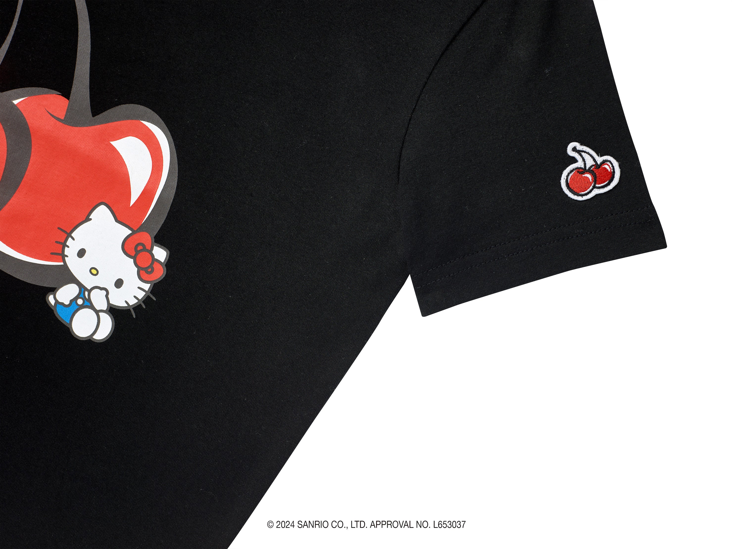 【KIRSH X HELLO KITTY】チェリークロップTシャツ【サーモン】