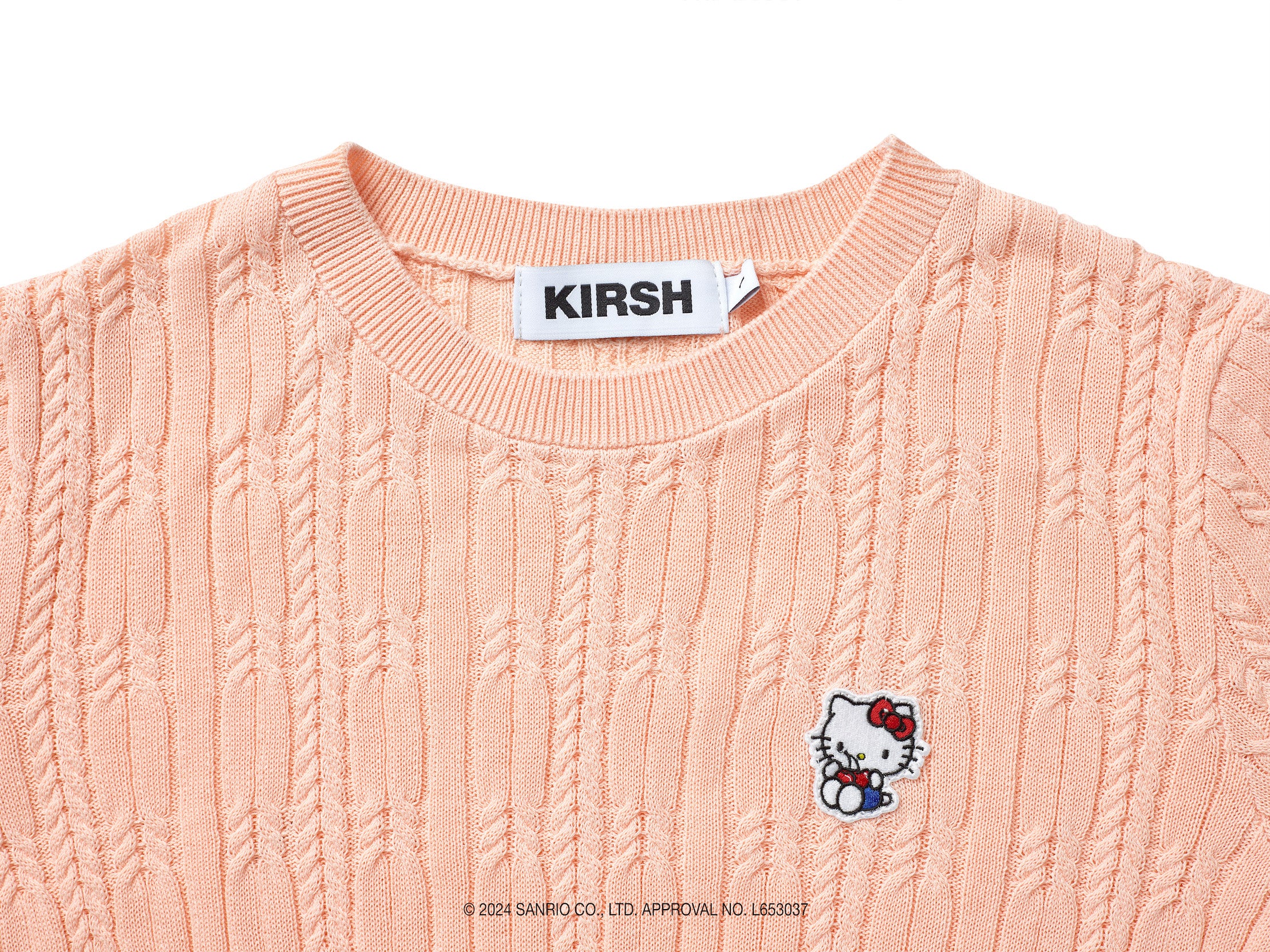 【KIRSH X HELLO KITTY】クロップショートニット【アイボリー】