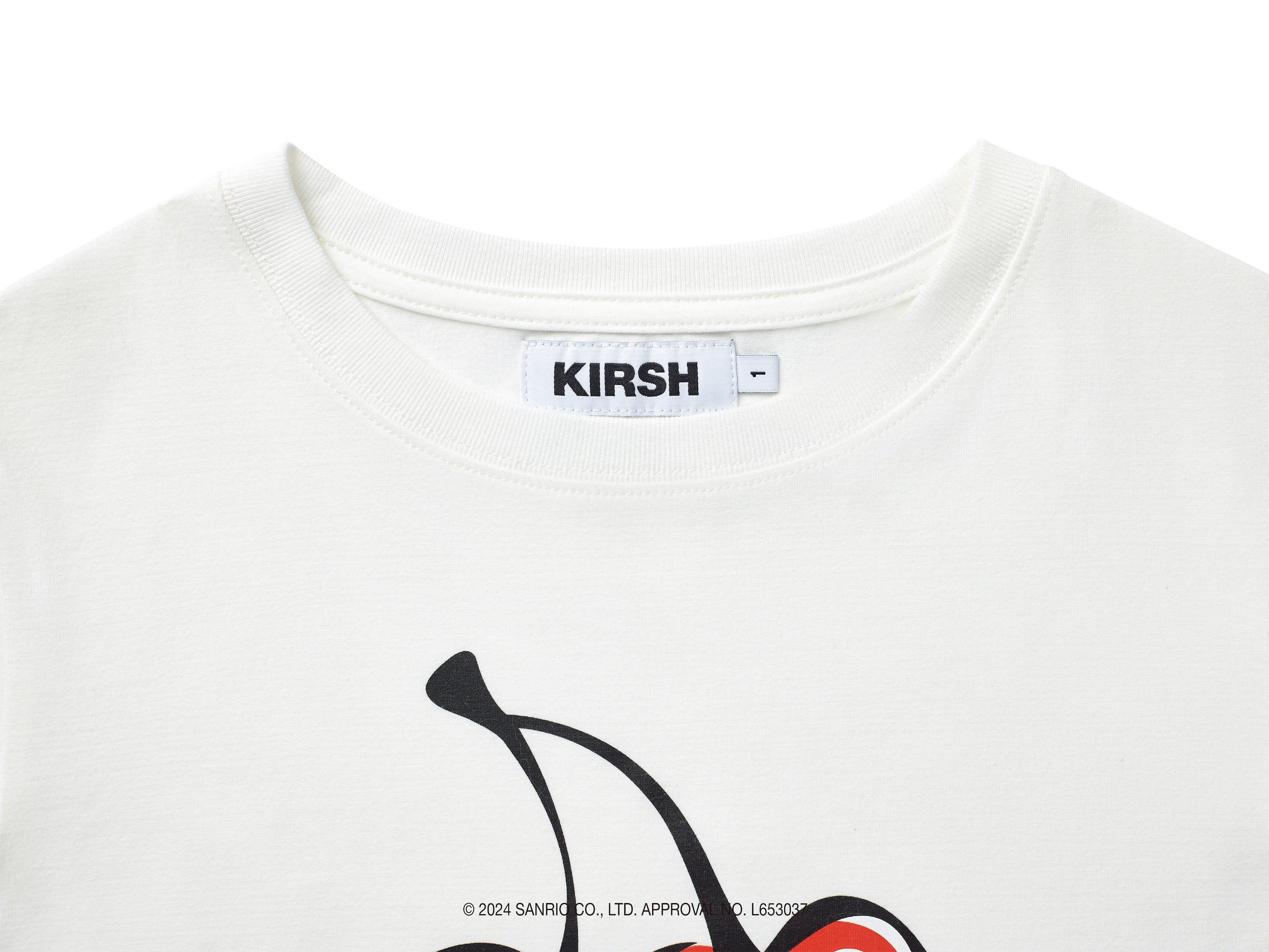 【KIRSH X HELLO KITTY】チェリークロップTシャツ【サーモン】