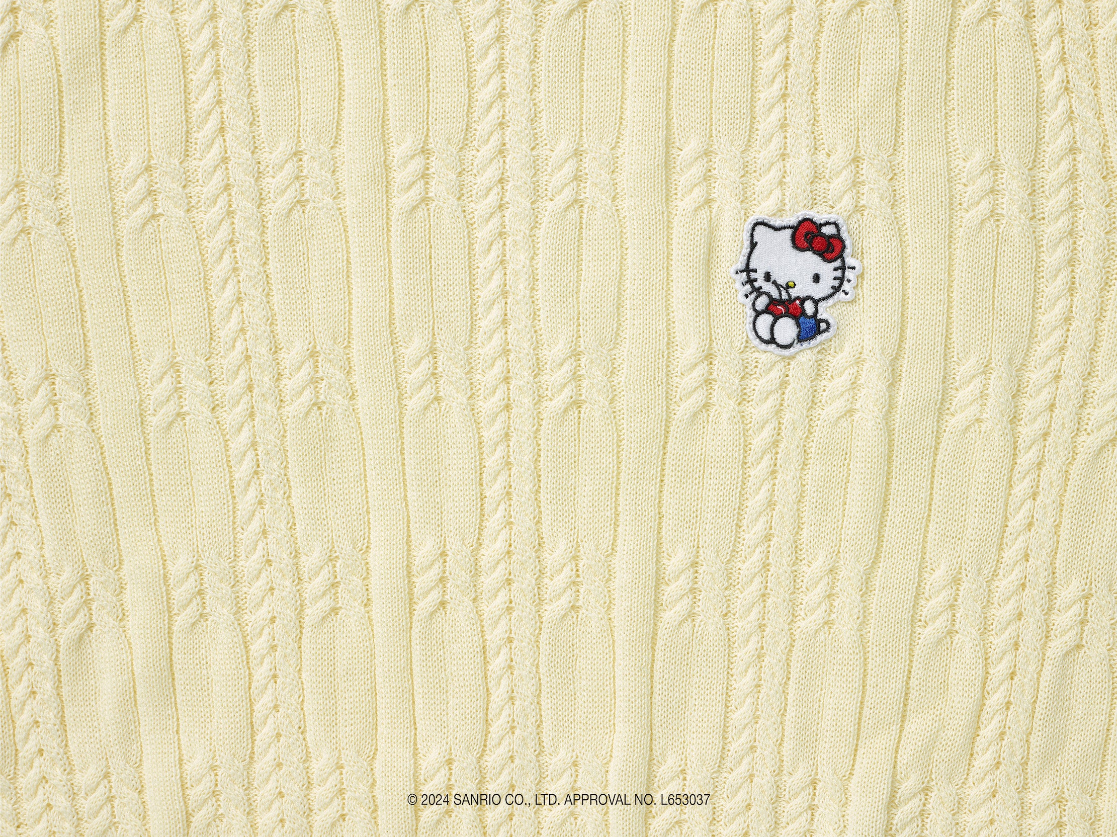 【KIRSH X HELLO KITTY】クロップショートニット【アイボリー】