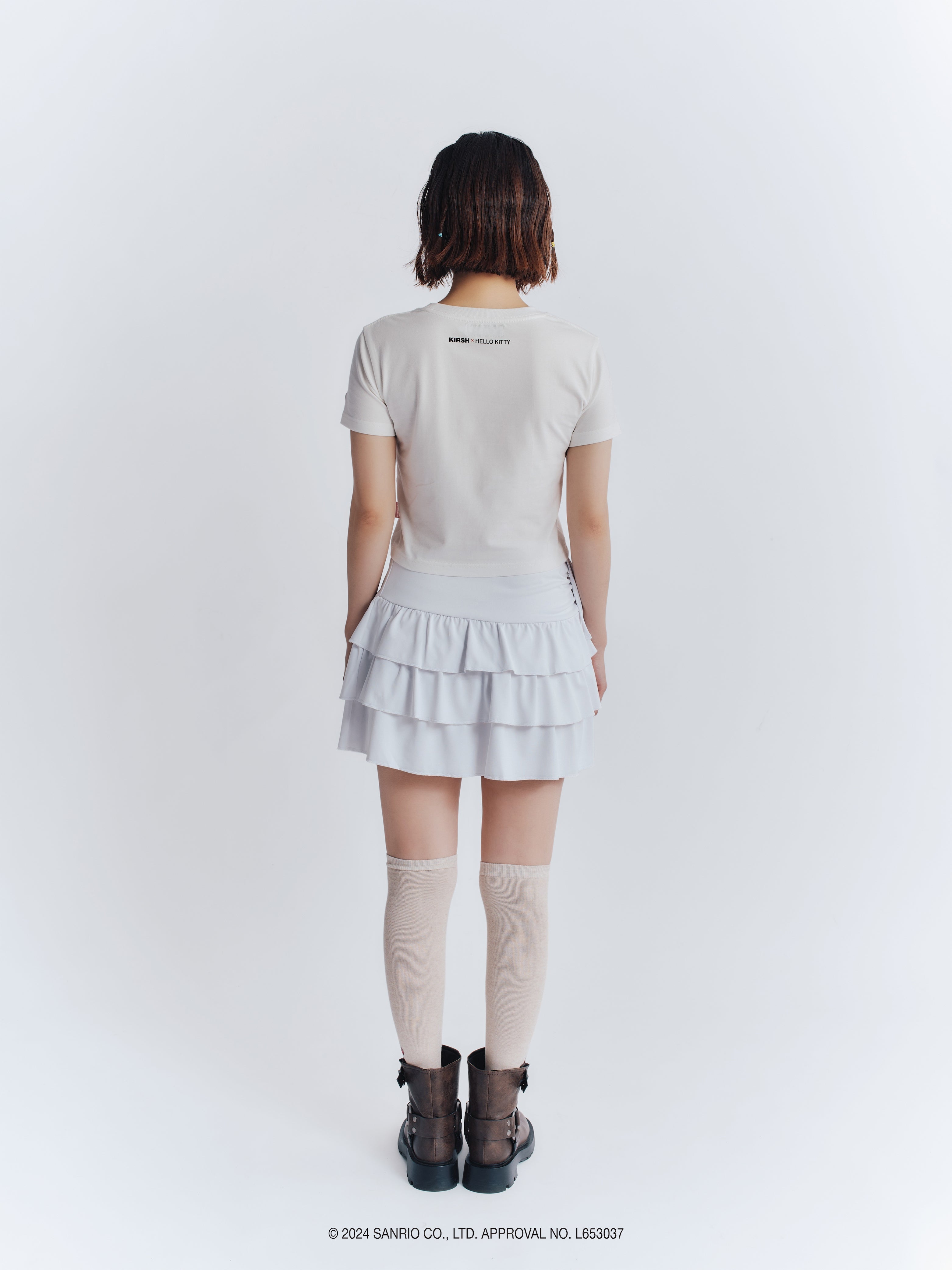 【KIRSH X HELLO KITTY】チェリークロップTシャツ【サーモン】