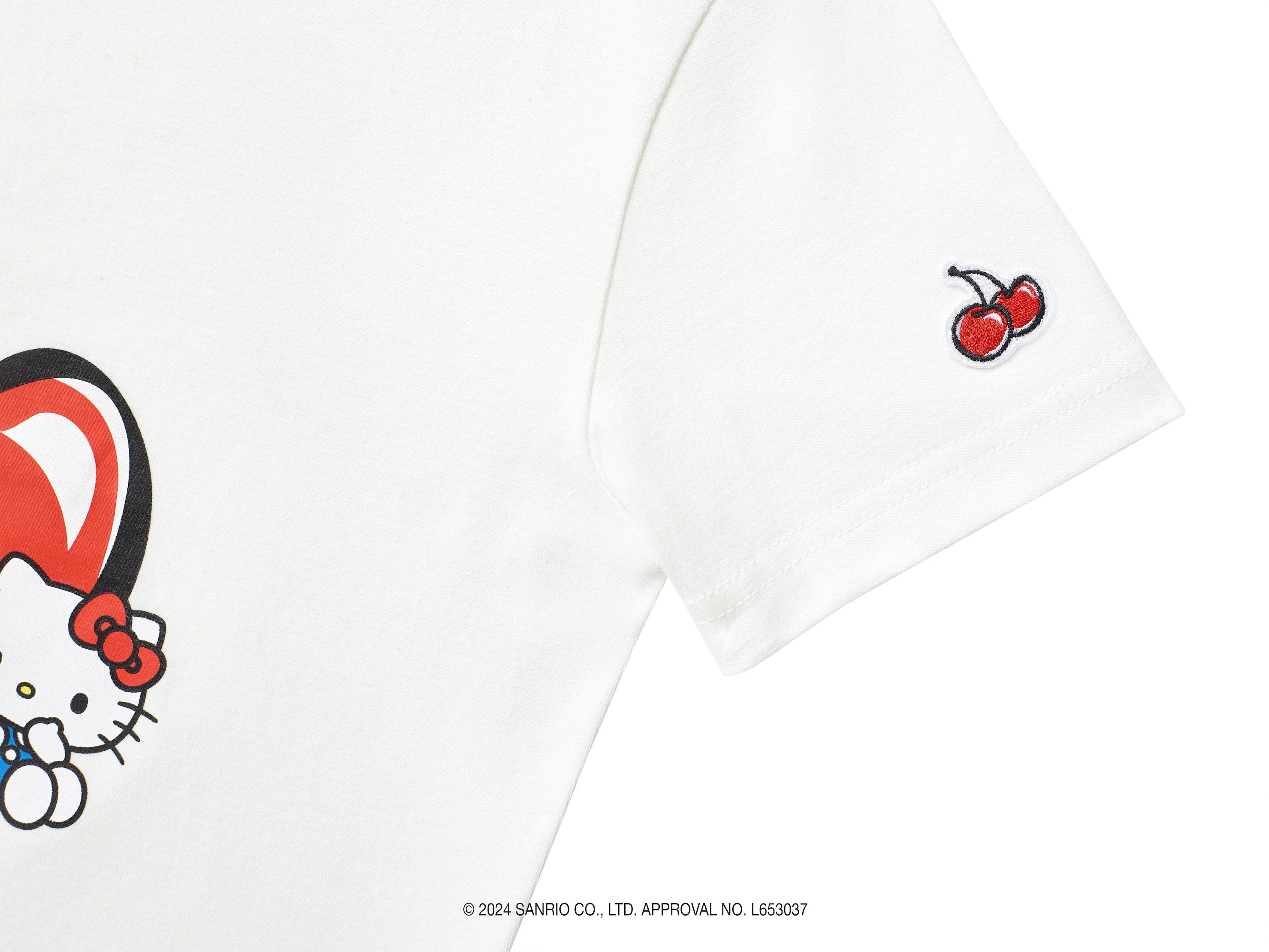 【KIRSH X HELLO KITTY】チェリークロップTシャツ【サーモン】