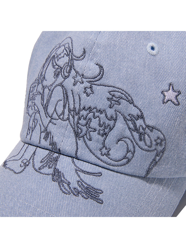 KIRSH X SUNONEBIRD エンブロイダリー ボールキャップ【スカイ】