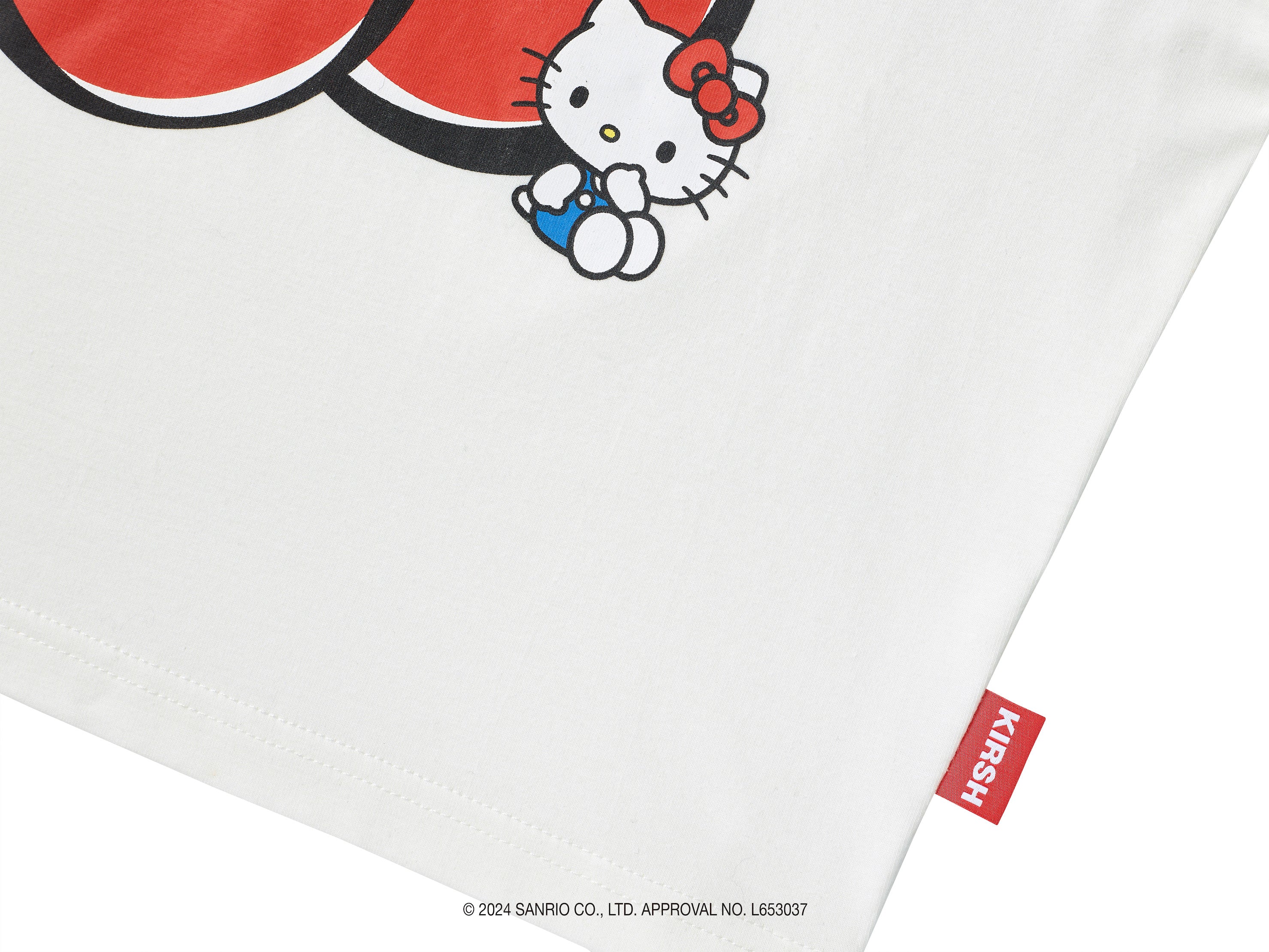 【KIRSH X HELLO KITTY】チェリークロップTシャツ【サーモン】