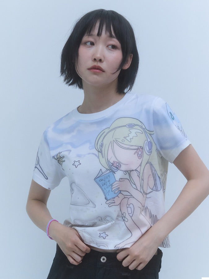 KIRSH X SUNONEBIRD フルプリントスタンダードフィット Tシャツ【マルチ】