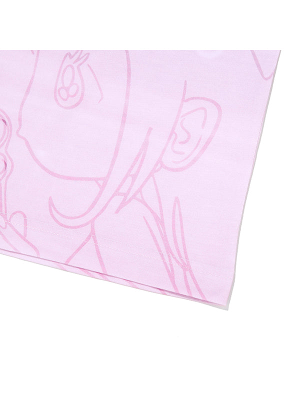 KIRSH X SUNONEBIRD フルプリントスタンダードフィット Tシャツ【ピンク】