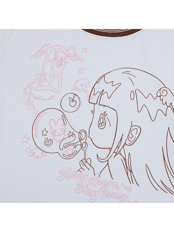 KIRSH X SUNONEBIRD リンガー Tシャツ【ライトイエロー】