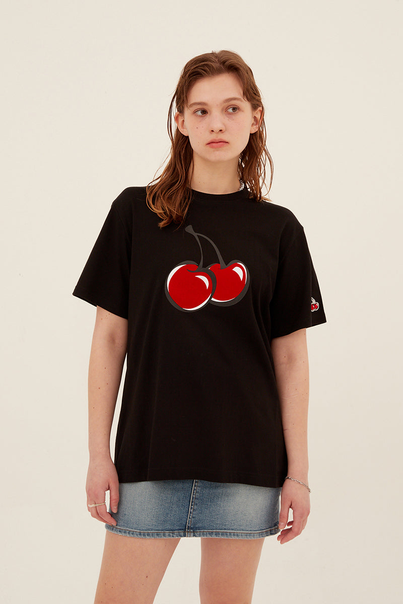 ビックチェリーTシャツ【ホワイト】