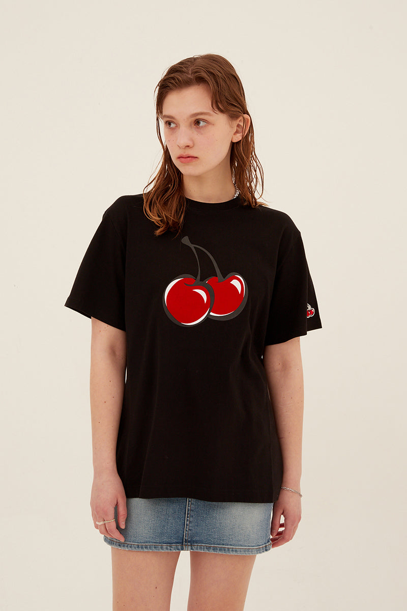 ビックチェリーTシャツ【ホワイト】