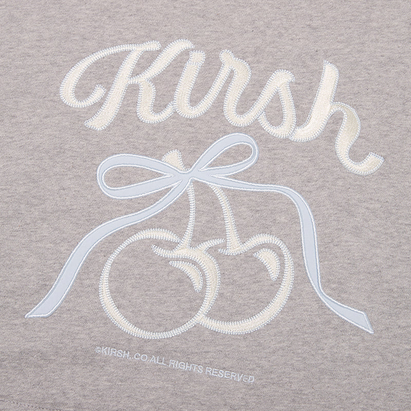 リボンアップリケルーズフィットフーディ【レッド】