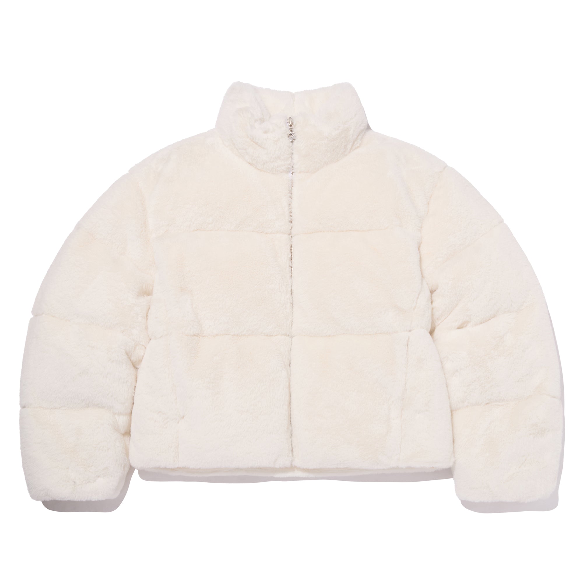 エコファーセミクロップダウンジャンパー【アイボリー】