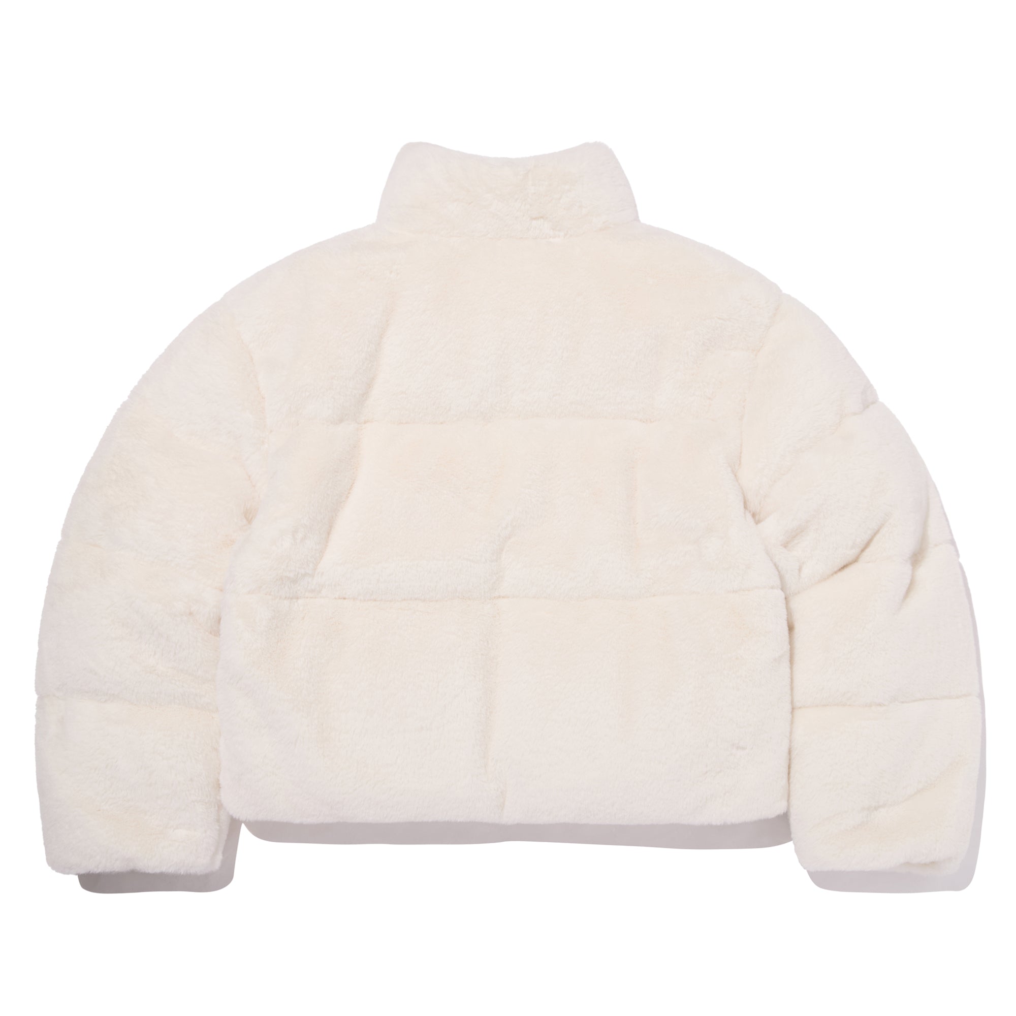 エコファーセミクロップダウンジャンパー【アイボリー】