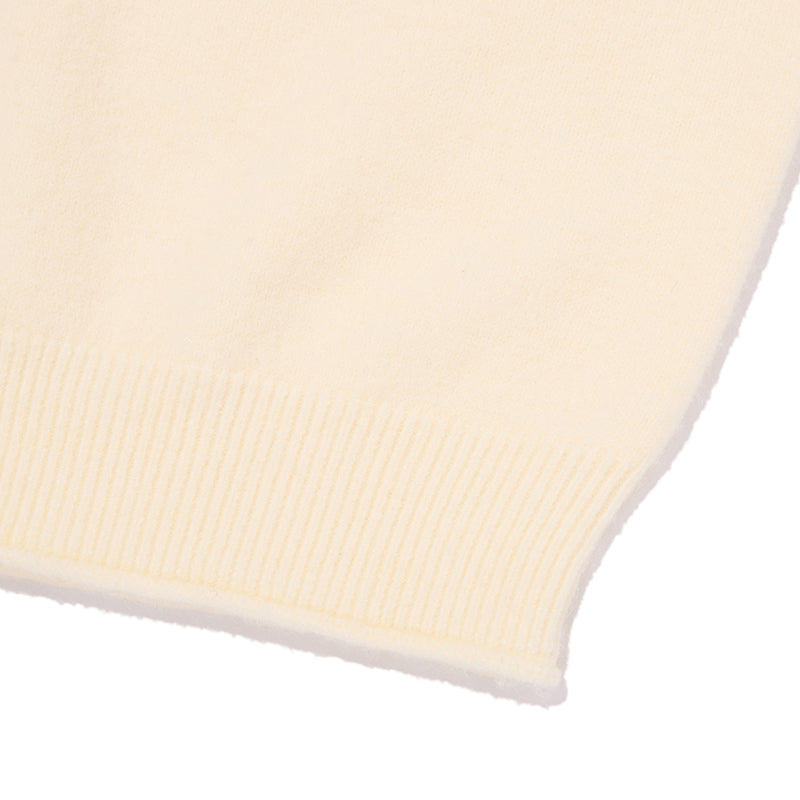 リボンチェリールーズフィットヘアリープルオーバー【アイボリー】