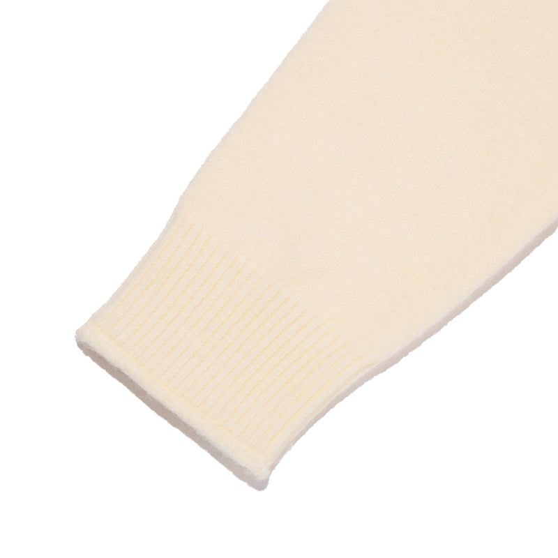 リボンチェリールーズフィットヘアリープルオーバー【アイボリー】