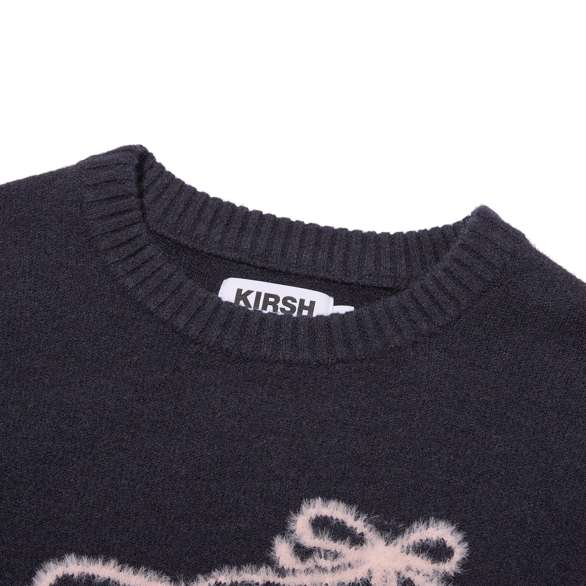 リボンチェリールーズフィットヘアリープルオーバー【アイボリー】