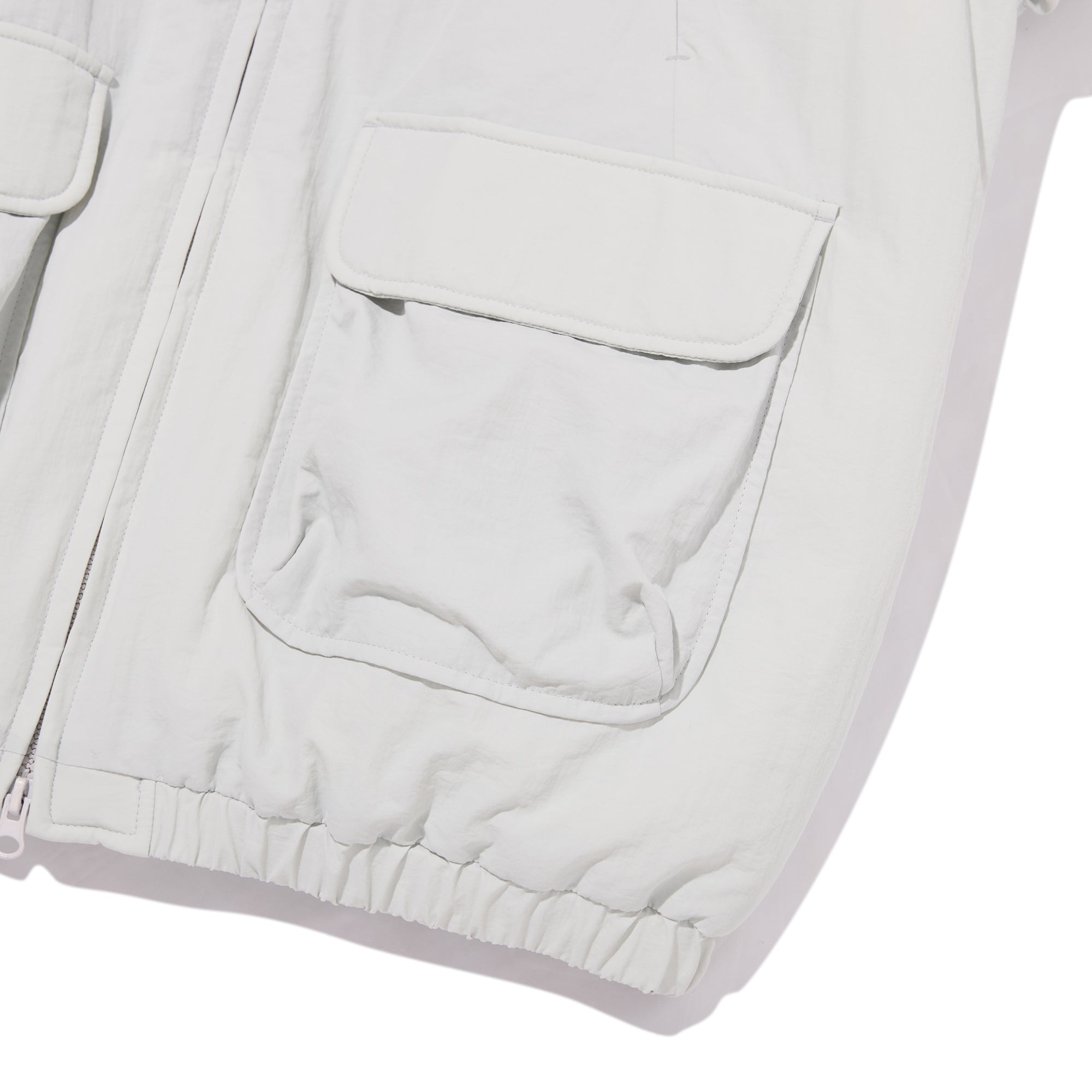 ポケットポイントルーズフィットパディングジャケット【ライトブルー】