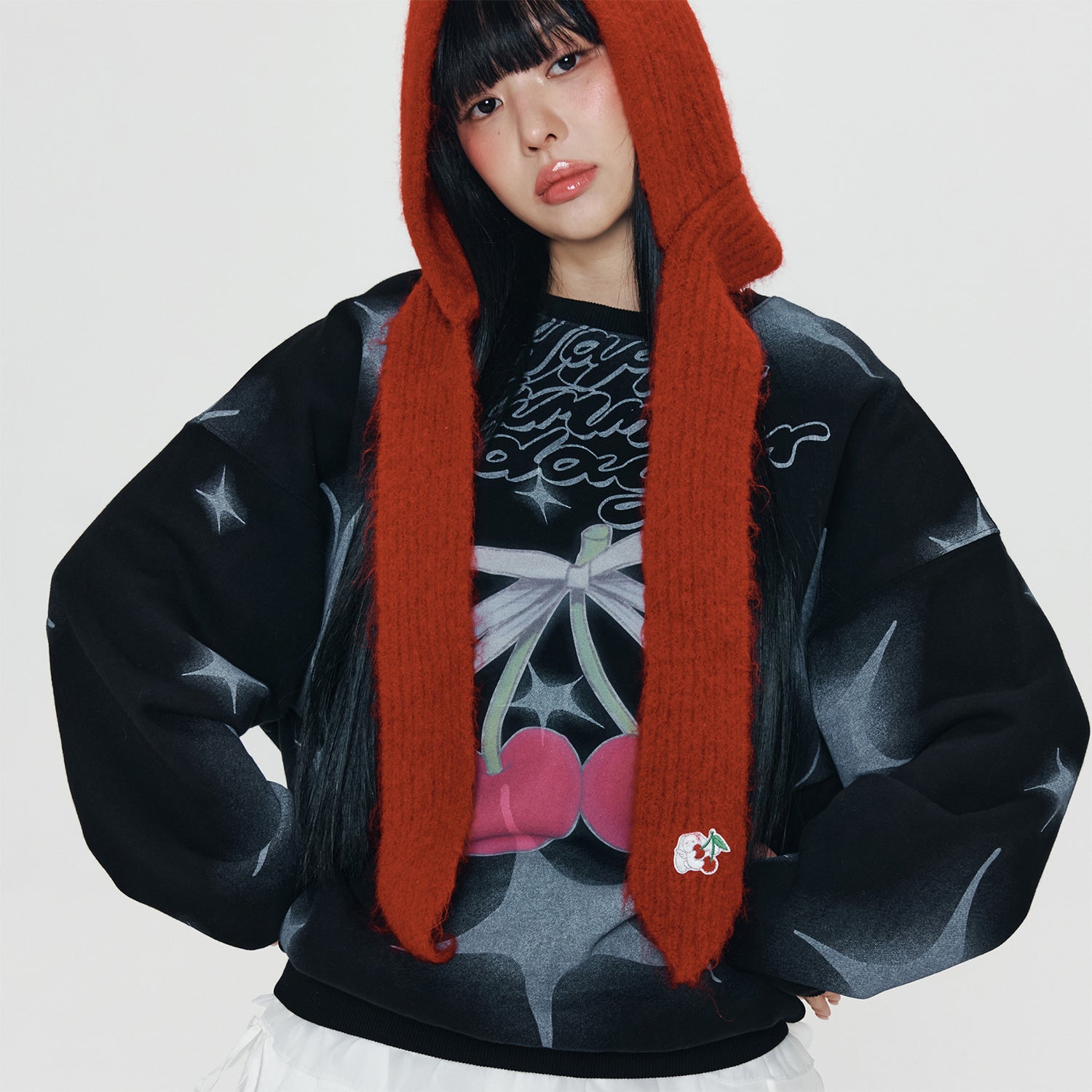 KIRSH X PYITU チェリーグラフィックスウェット【ブラック】