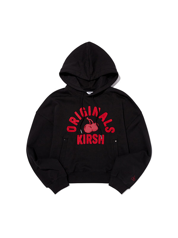 アーチチェリークロップフーディ【ブラック】