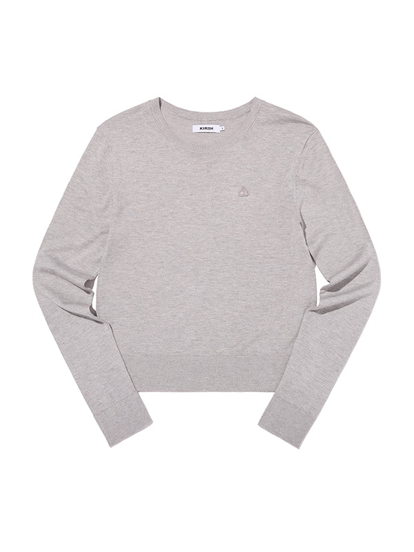 スモールチェリースタンダードフィットニット【グレー】