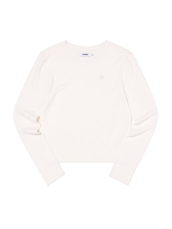 スモールチェリースタンダードフィットニット【ホワイト】