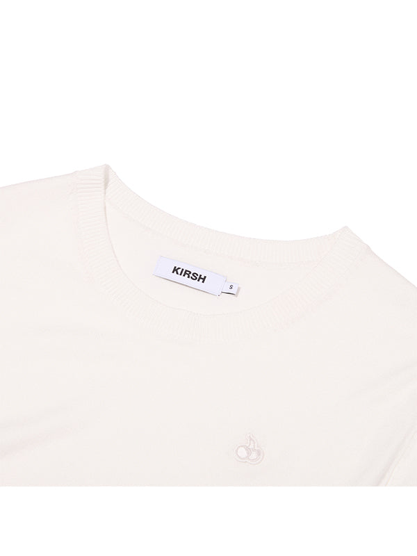 スモールチェリースタンダードフィットニット【ホワイト】