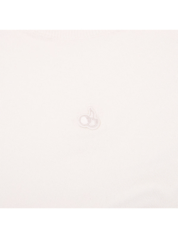 スモールチェリースタンダードフィットニット【ホワイト】