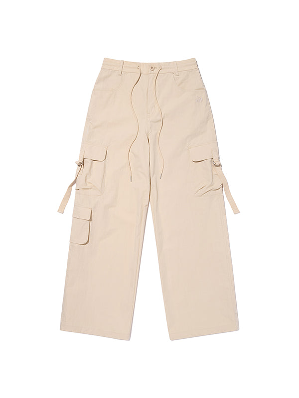 プレーンナイロンカーゴパンツ【ベージュ】