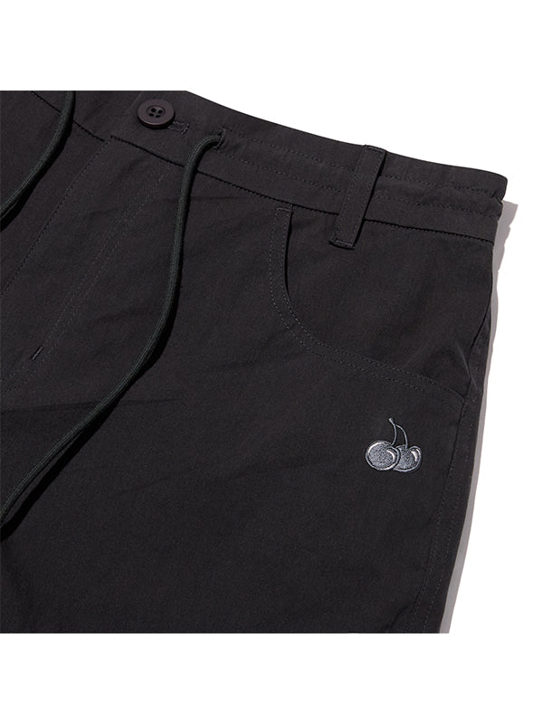 プレーンナイロンカーゴパンツ【カーキ】