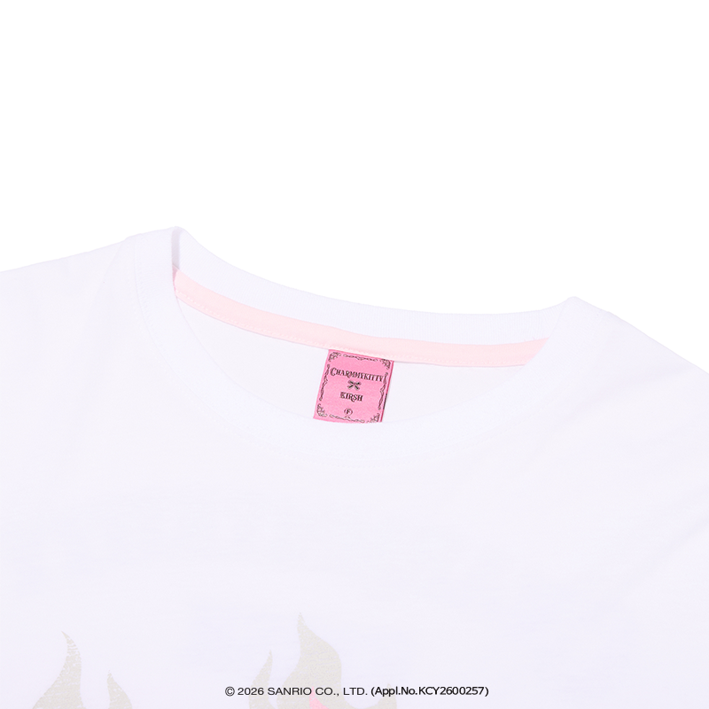 KIRSH X CHARMMYKITTY グラフィックルーズフィットロングスリーブ【ブラック】
