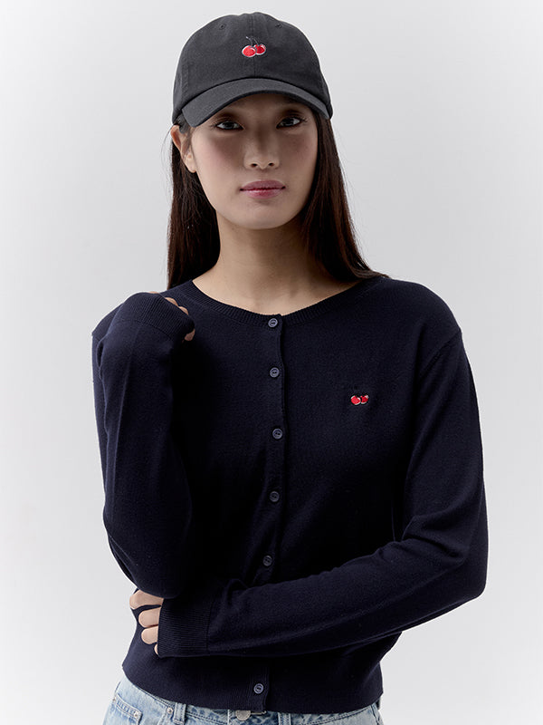 スモールチェリーロゴボールキャップ【ブラック】