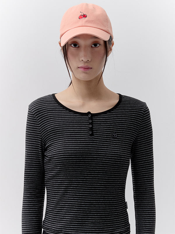 スモールチェリーロゴボールキャップ【コーラル】