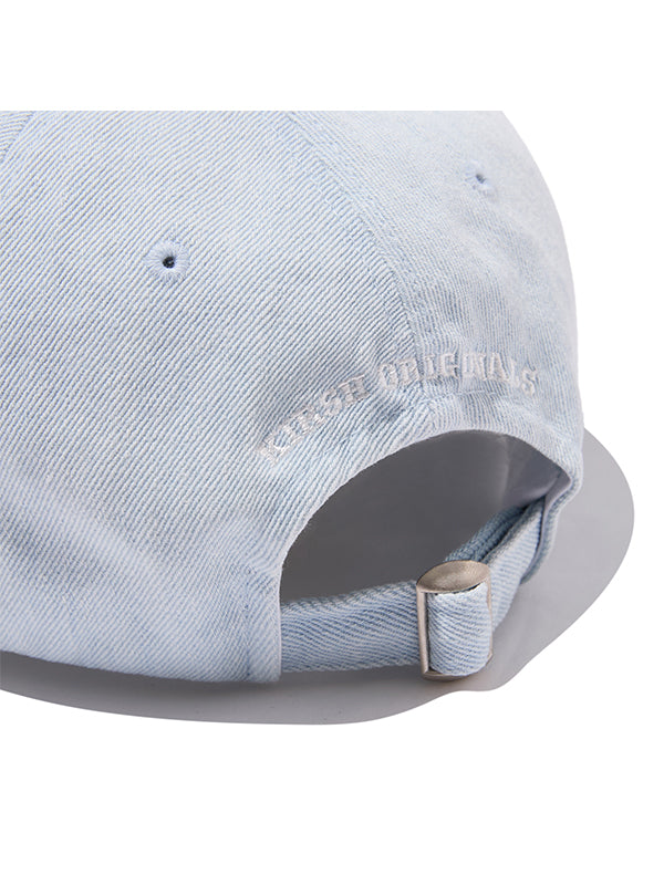 ハートパッチボールキャップ【インディゴブルー】