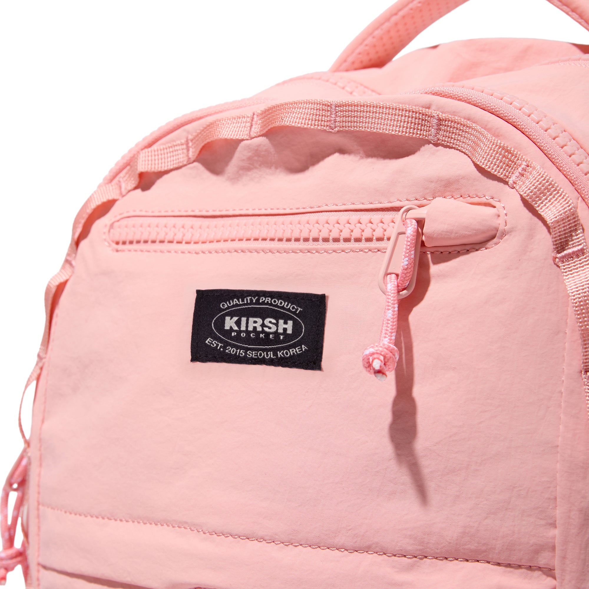 KIRSH ポケットパッカブルキーリング付きストリングバックパック 【ブラック】