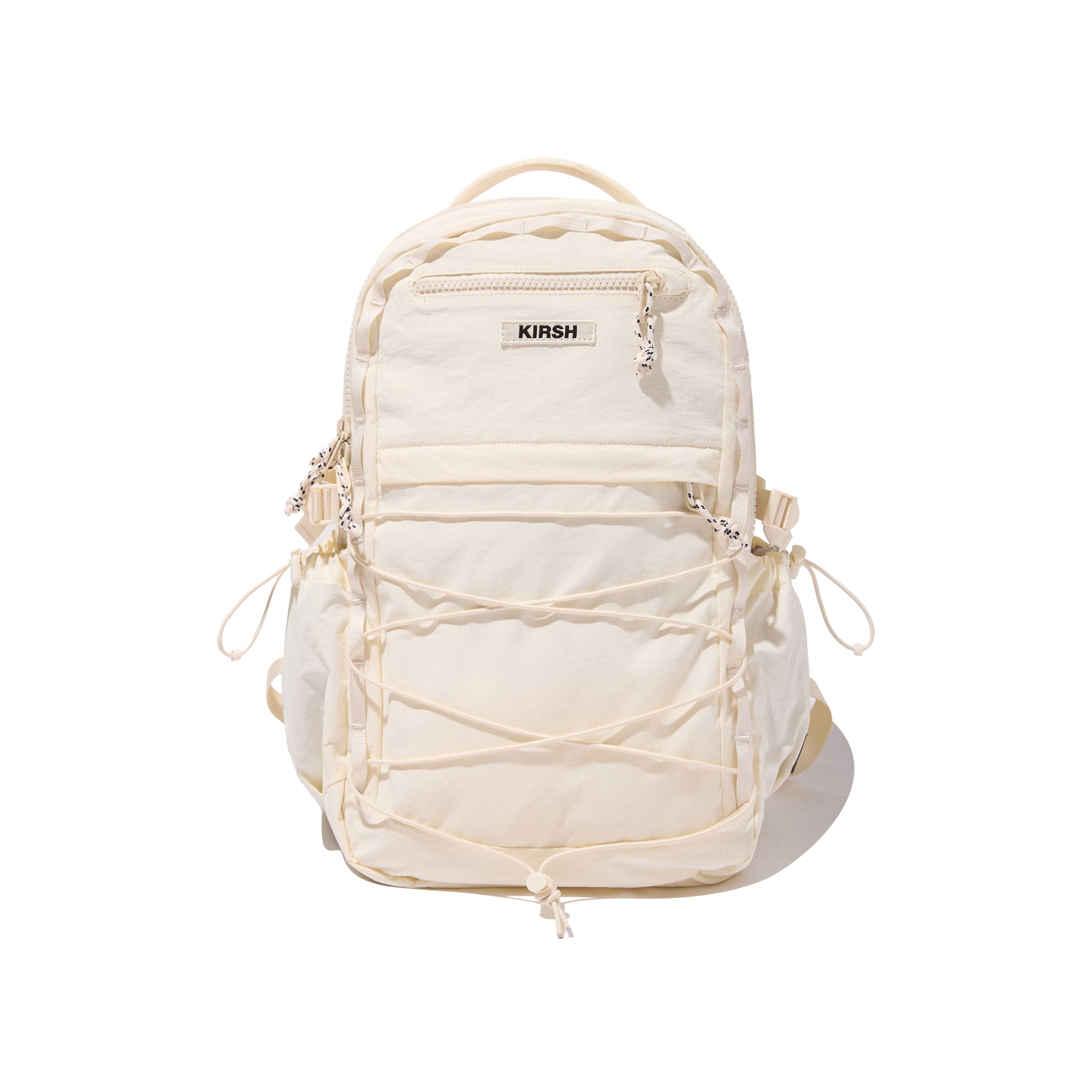 KIRSH ポケットパッカブルキーリング付きストリングバックパック 【ホワイト】