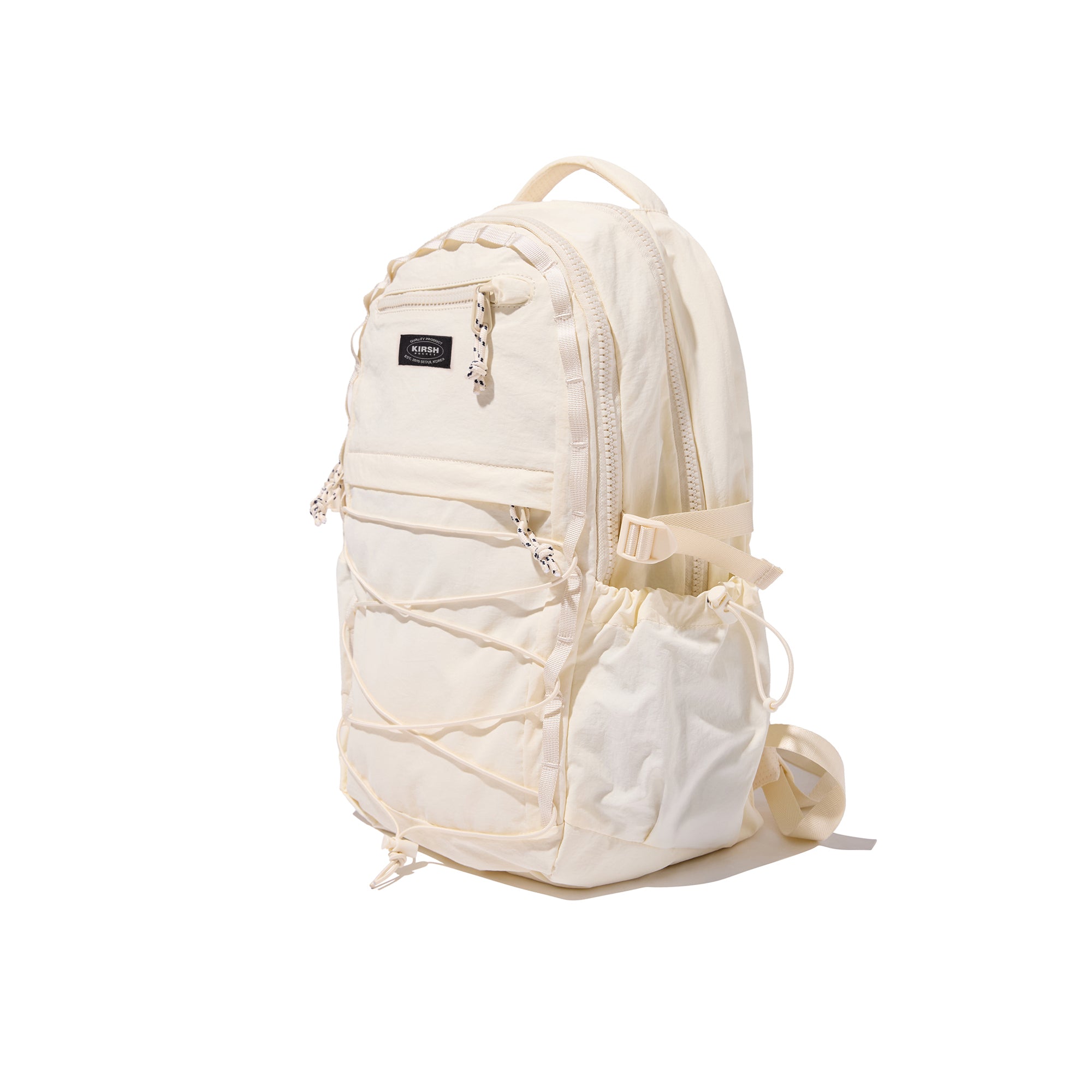 KIRSH ポケットパッカブルキーリング付きストリングバックパック 【ブラック】