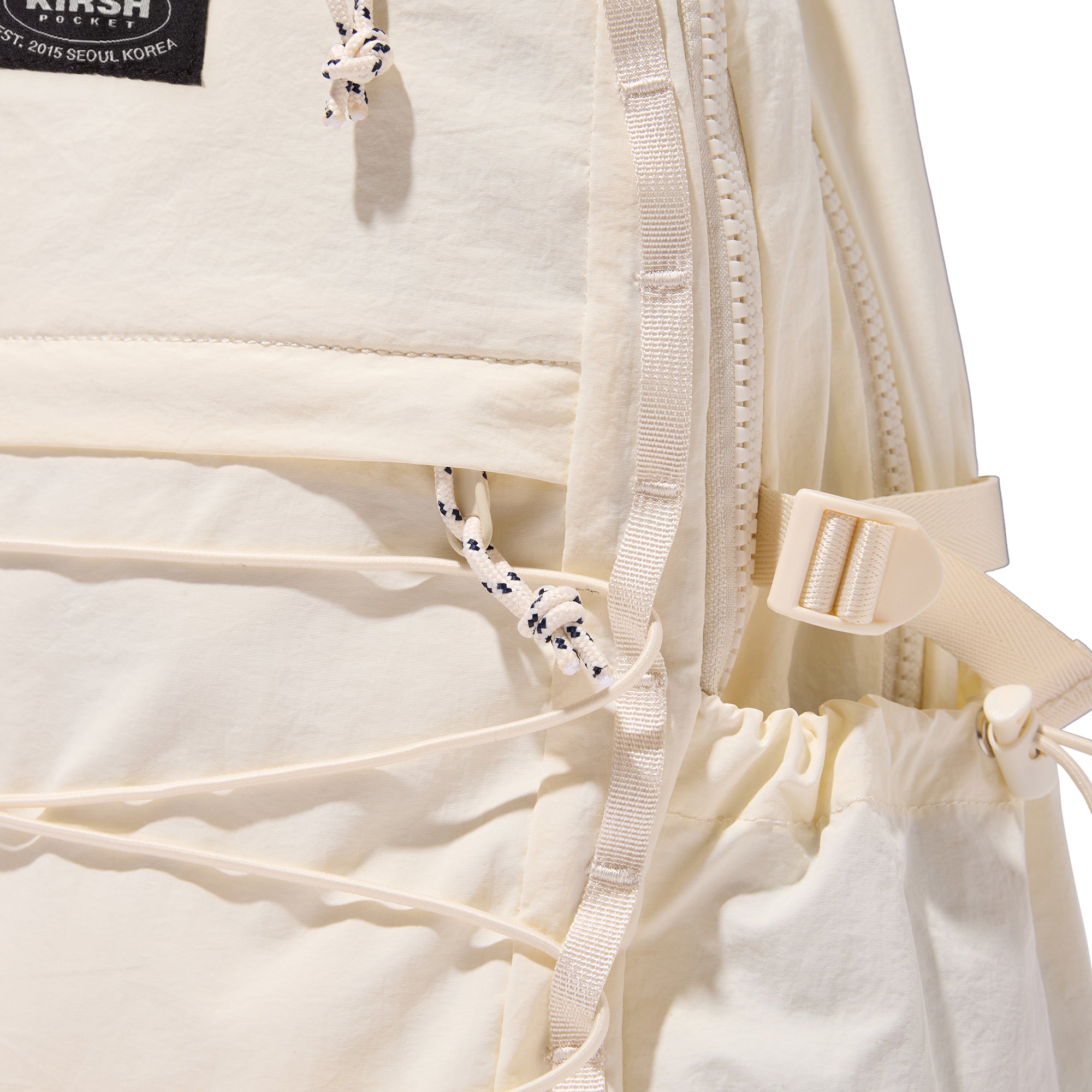 KIRSH ポケットパッカブルキーリング付きストリングバックパック 【ブラック】