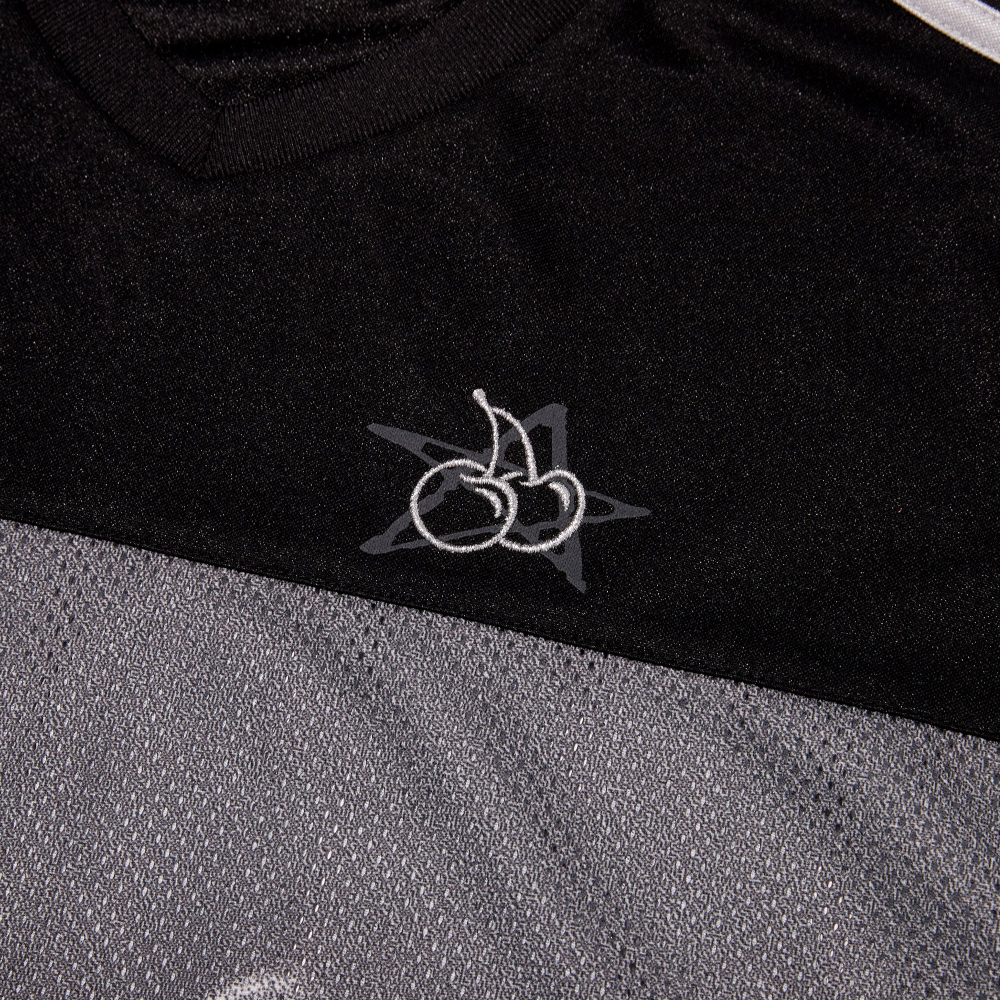 オールオーバープリントルーズフィットメッシュTシャツ【ブルー】