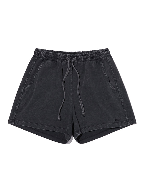 ワーディングピグメントスウェットショーツ【ブラック】