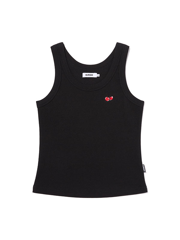 スモールチェリースリムフィットスリーブレス【ブラック】