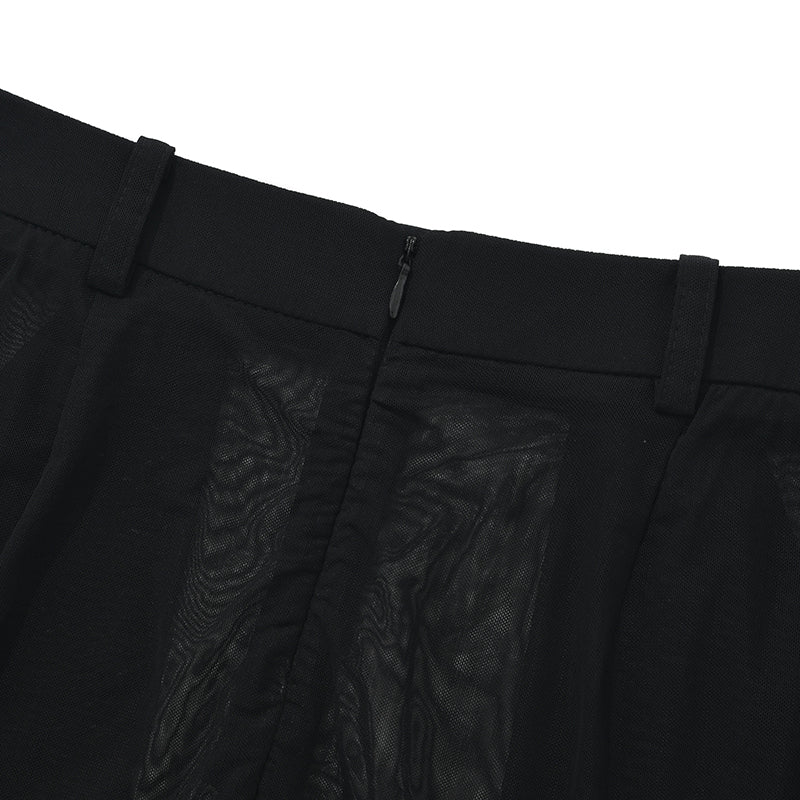 コレクションシースルーミディスカート【ブラック】